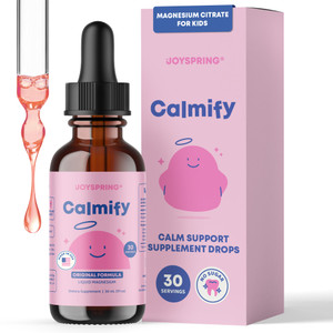 JoySpring Calmify Magnesium Citrate Liquid for Kids - Sugar-Free, Gluten-Free Calming Supplement with Chamomile - Natural Support for Kids & Teens (1