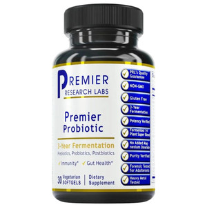 Premier Research Labs Premier Probiotic - Pre Pro Post Biotics for Women & Men, Quad Biotic, Quadbiotic, Prebiotics, Probiotics, Postbiotics & Phytob