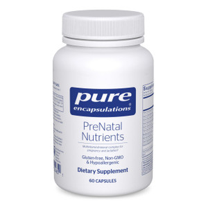 Pure Encapsulations PreNatal Nutrients - for Pregnancy & Lactation - Aids Energy & DNA Development* - with Folate, Choline & Iron - Gluten Free & Non
