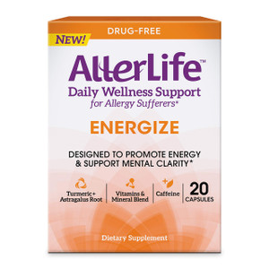 AllerLife Energize Capsules, Daily Allergy Supplements & Energy Support, 20-Count