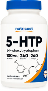 Nutricost 5-HTP 100mg, 240 Vegetarian Capsules (5-Hydroxytryptophan) - Non-GMO & Gluten Free