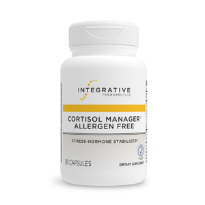 Integrative Therapeutics Cortisol Manager Allergen Free - Adrenal Health Support Supplement for Healthy Stress Response* - Vegan, Non-Dairy & Gluten-
