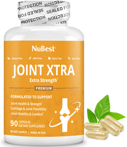 NuBest Joint Xtra - Joint Support Supplement | Joint Health Formula with Triple Joint Strength - Glucosamine, Chondroitin, Turmeric, MSM | 1 Month Su