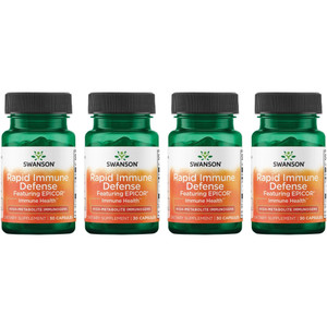 Swanson Rapid Immune Defense Featuring Epicor 500 mg 30 Caps (4 Pack)