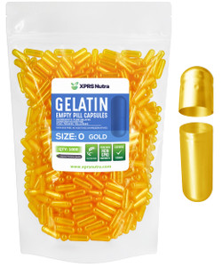 XPRS Nutra Size 0 Empty Capsules - 1000 Count Empty Gelatin Capsules - Pills DIY Capsule Filling - Pure Bovine Pill Gel Caps for Do-It-Yourself Suppl