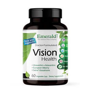 EMERALD LABS Vision Health - Premium Eye Health Supplement with Lutein, Zeaxanthin & Albion Chelated Zinc - Vegan & Gluten-Free - 60 Vegetable Capsul