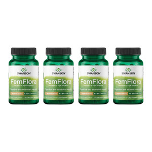 Swanson FemFlora - Feminine Probiotic Supplement Supporting Flora of The Mouth, GI Tract, and Vagina - Probiotics for Women with 9 Billion CFU Per Ca