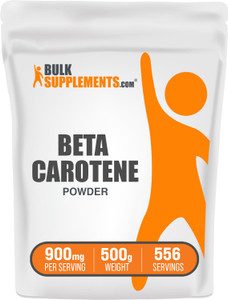 BulkSupplements.com Beta Carotene Powder - Beta Carotene Supplement, Vitamin A Supplement for Immune and Vision Support - Gluten Free, 900mg per Serv