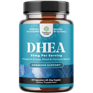 DHEA Supplement for Women & Men - Pure DHEA 50mg for Hormone Balance, Improves Mood Stability, Brain Function, Immune System, Energy & Fertility - De