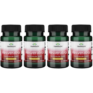 Swanson Resveratrol 100 100 Milligrams 30 Capsules (4 Pack)