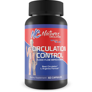 Circulation Control - Blood Flow Improvement - Body & Leg Circulation Supplements - Blood Circulation Supplement - L-Arginine Formula For A Circulati