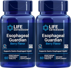 Life Extension Esophageal Guardian, 60 Vegetarian Chewable Tablets (Pack of 2)