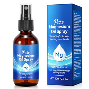 HELTURE Magnesium Oil Spray, 100% Natural Magnesium Spray for Feet (17.5mg Magnesium in Each Spray) 2 Oz, Made with Concentrated Pure Magnesium Chlor