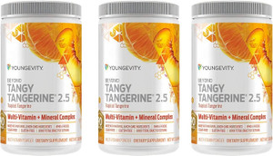 Youngevity Beyond Tangy Tangerine 2.5 Tropical Tangerine Ultimate Multi-Vitamin & Mineral Complex - Made With Natural & Whole Foods | 8,000 ORAC (3)