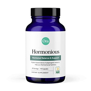 Ora Organic Natural Hormone Balance Supplement & Hormonal Acne Relief for Women - Support Skin, Mood, Energy, PMS & Menopause - Ashwagandha, Maca, Bu