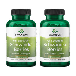 Swanson Full Spectrum Schizandra Berries - Herbal Supplement Promoting Stress Support & Liver Health - Helps Easy Body and Mind w/Natural Ingredients
