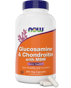 Now Glucosamine & Chondroitin with MSM, 300 Capsules
