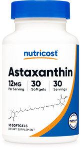 Nutricost Astaxanthin 12mg, 30 Softgels - Non-GMO and Gluten Free