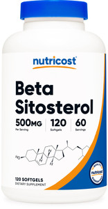 Nutricost Beta Sitosterol 120 Softgels, 500mg - Non-GMO, Gluten Free Supplement, 60 Servings