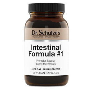 Dr. Schulze's Intestinal Formula #1 - Bowel Movement Supplement for Colon Health Support - Bloating & Constipation Aid - Intestinal Cleanse - All-Nat