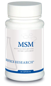Biotics Research MSM Potent Sulfur Supplement, Collagen Production, Healthy Hair, Skin & Nails, Muscle and Joint Comfort. 60 Capsules