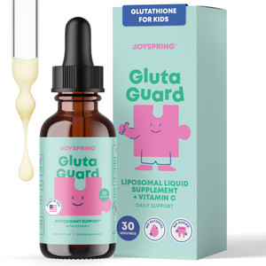 JoySpring Liposomal Glutathione Supplement for Kids | Supports Speech and Eye Contact | 50 MG Antioxidant L-Glutathione Drops | 2 oz Liquid Detox Sup