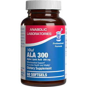 Alpha Lipoic Acid 300mg - Clinical Formula ALA Supplement for Liver Eye Brain Mitochondria Energy Antioxidant & Nerve Support - Non-GMO Soy Free & Ea