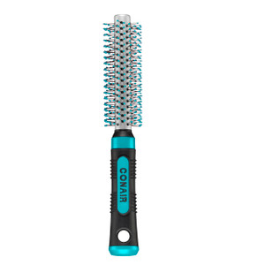 Conair Metal Round Hairbrush - Hair brush for blow out with Metal barrel and Nylon bristles - Adds body and fullness - Perfect for short hair and hom