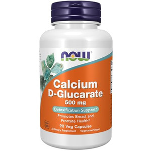 NOW Foods Supplements, Calcium D-Glucarate 500 mg, Detoxification Support*, 90 Veg Capsules