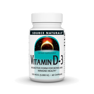 Source Naturals Vitamin D-3 Bioactive Form for Bone & Immune Health* 5000 iu - 60 Capsules