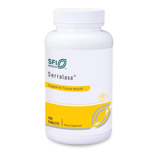 Klaire Labs SFI Health Serralase - Vegetarian Proteolytic Enzyme Blend with Serratia Peptidase & Bromelain for Digestion, Sourced from Papaya & Pinea