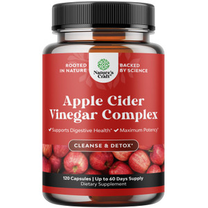 Cleansing Apple Cider Vinegar Capsules - ACV Cleanse and Detox Pills for Gut and Digestive Health with Slimming Cayenne - Extra Strength ACV Capsules