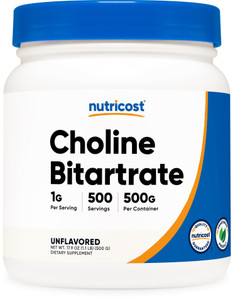 Nutricost Pure Choline Bitartrate Powder 500 Grams