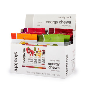 Skratch Labs Energy Chews | Gummies for Running, Cycling, and Sports Preformance | Gel Alternative | Variety Pack (10 Pack) | Gluten Free, Vegan