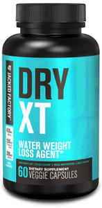 Jacked Factory Dry-XT Diuretic Water Pills - Natural Supplement | Reduces Water Retention & Bloating | Dandelion Root Extract, Potassium, 7 More Powe