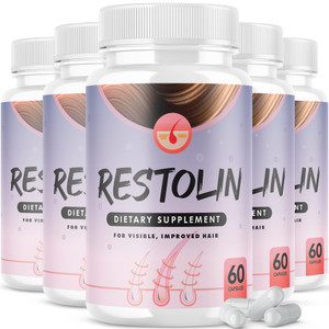(5 Pack) Restolin Advanced Hair Regrowth Growth Pills Supplement (300 Capsules)
