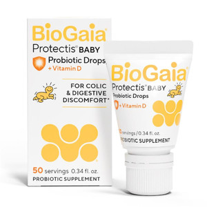 BioGaia Protectis Baby Probiotic Drops | Colic & Gas Relief + Vitamin D | Safe for Newborns | Ease Crying, Fussing, Colic, Gas, Spit-ups & Constipati