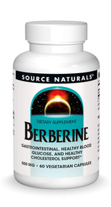 Source Naturals Berberine Vegetable Capsule, for Gastrointestinal Support* - 60 Vegetarian Capsules