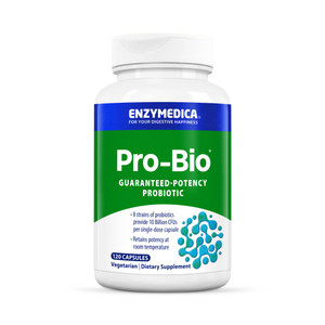 Enzymedica, Pro-Bio, Shelf Stable, Stomach-Acid Resistant Probiotic for Healthy Digestion, 10 Billion CFU, 120 Count