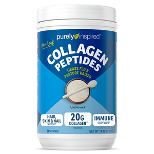 Purely Inspired Collagen Powder, Unflavored (20 Servings) - 20g Collagen Peptides Protein Powder for Women & Men - Grass-Fed & Pasture Raised - Glute