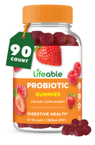 Lifeable Probiotics Gummies | 2 Billion CFU | Great Tasting Probiotic Gummies for Women | Probiotic Gummy for Gut Health and Immune Support | Probiot