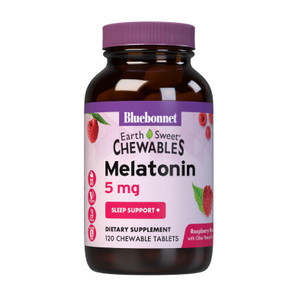 Bluebonnet Nutrition EarthSweet Melatonin 5 mg Fast-Acting Quick Dissolve Nighttime Relaxation & Restful Sleep Support - Sleep Aid - Gluten-Free, Veg