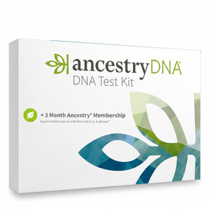 AncestryDNA Genetic Test Kit + 3-Month Ancestry World Explorer Membership: Personalized Genetic Results, DNA Ethnicity Test, Family History, Complete