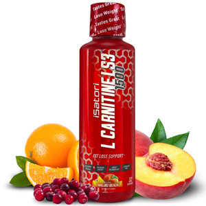 iSatori L-Carnitine LS3 1500, Triple-Blend Liquid L Carnitine Supplement, with Acetyl & Tartrate, Stimulant Free Energy, Low Calories, Sugar or Glute