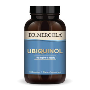 Dr. Mercola Ubiquinol - 150 mg Ubiquinol - Supports Energy Production - Antioxidant Supplement - Non-GMO, Gluten-Free & Soy-Free - 90 Capsules (90 Se