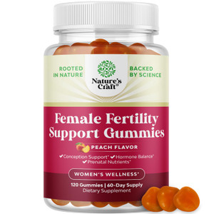 Fertility Gummies for Women Trying to Conceive - Yummy Gummy Fertility Supplement for Women with Myo-Inositol Folic Acid & Vitex Chasteberry - Vegan