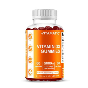 Vitamatic Vitamin D3 Gummies  5000 IU Per Gummy  60 Gummies