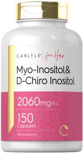 Carlyle Myo-Inositol & D-Chiro Inositol Supplement for Women | 2060mg | 150 Capsules | Non-GMO, Gluten Free Complex