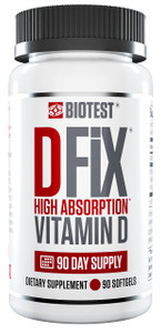 Biotest D Fix High-Absorption Vitamin D3 5000 IU, 90 Servings