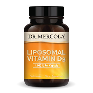 Dr. Mercola Liposomal Vitamin D3 - Supports Heart, Bone & Immune Health - 1,000 IU Per Serving - Non-GMO, Soy Free & Gluten Free - 30 Capsules (30 Se